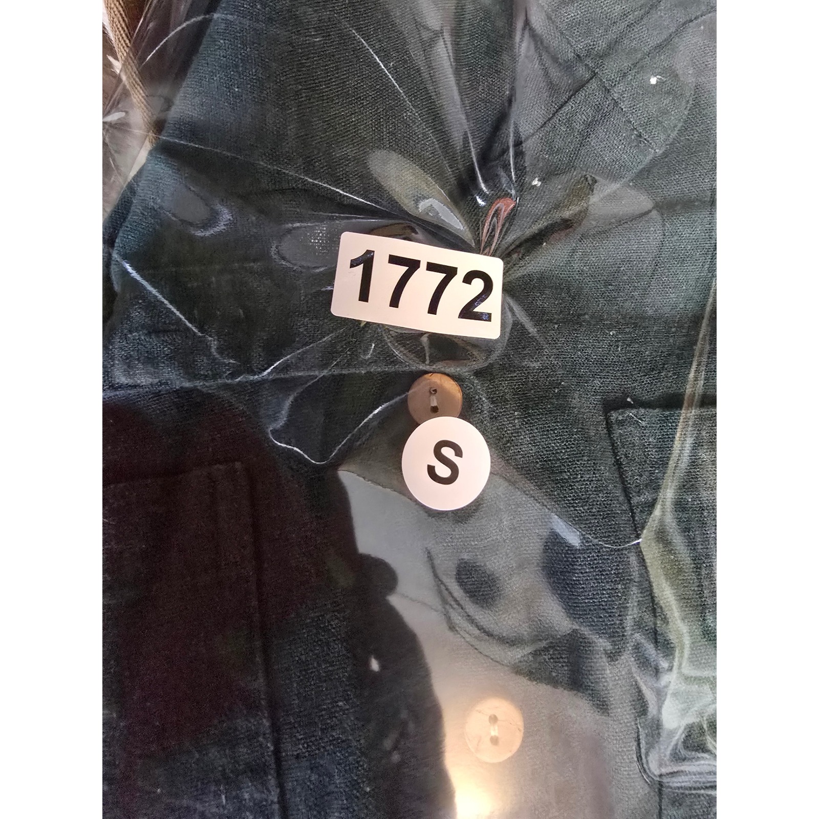 Hannah Canvas Womens Green Short Sleeve Button Down Humane Homes Graphic Shirt S — image 5 of 5
